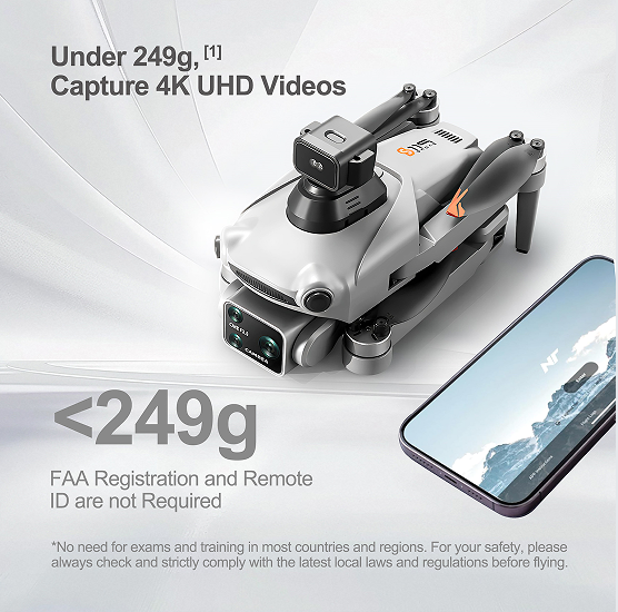 RaignV S119 4K Drone with Camera for Adults