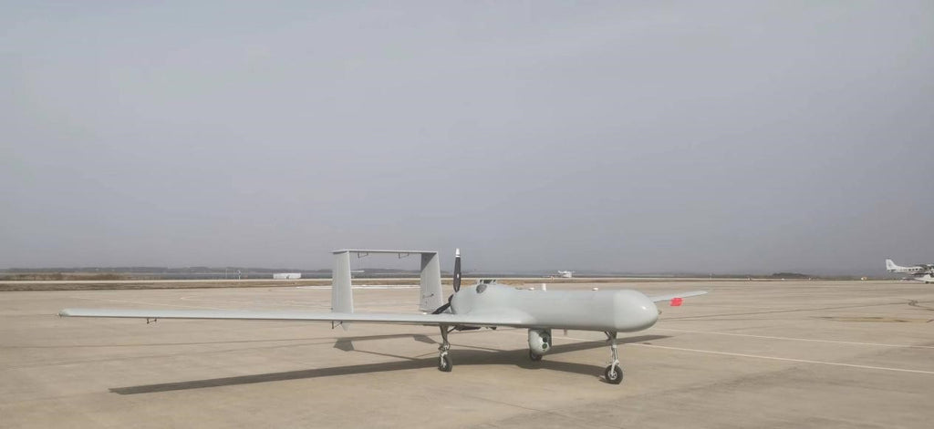 RaignV GHQ-600 fixed-wing UAV - heavy payload, long endurance, compatible with multi-mission payloads such as cloud particle spectrometers, with optional anti-icing and parachute recovery systems.